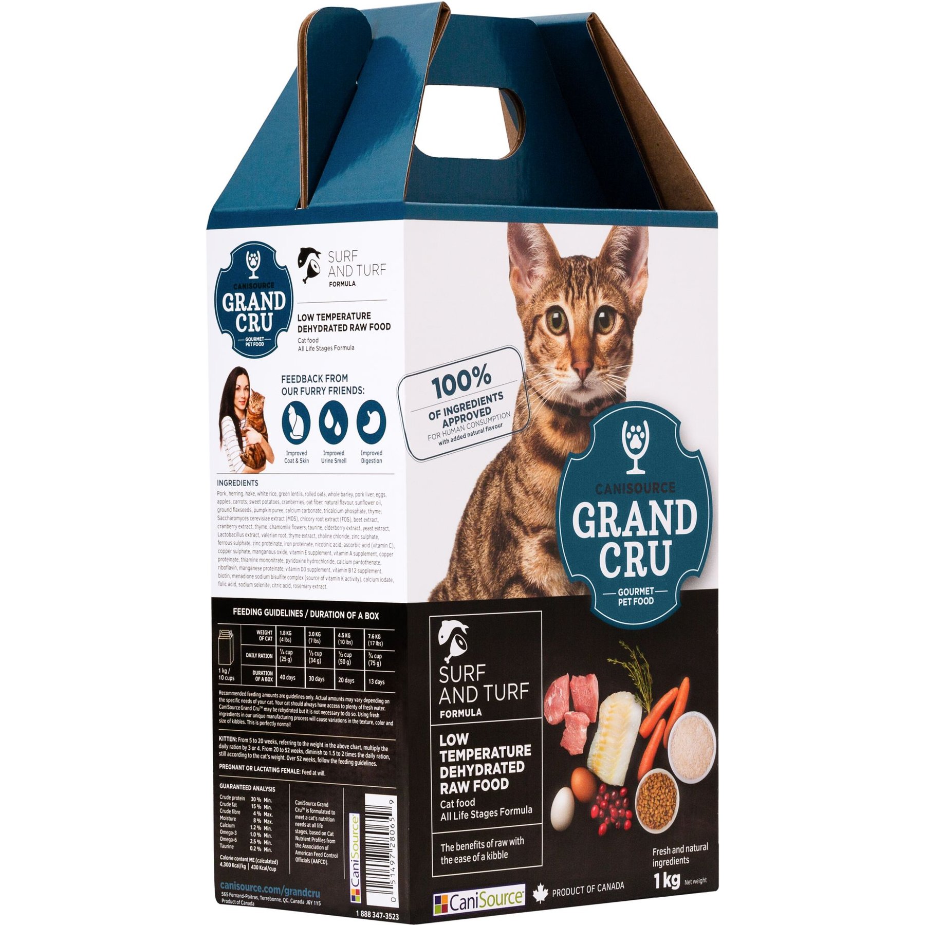 Canisource Grand Cru Surf & Turf Dehydrated Cat Food, 2.2-lb bag