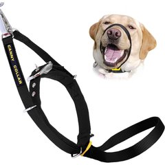 Canny No Pull Padded Dog Training Head Collar, Black, 5, Neck Size 17-19-in