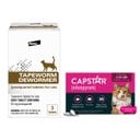 Capstar Flea Oral Treatment, 2-25 lbs + Elanco Tapeworm Cat De-Wormer