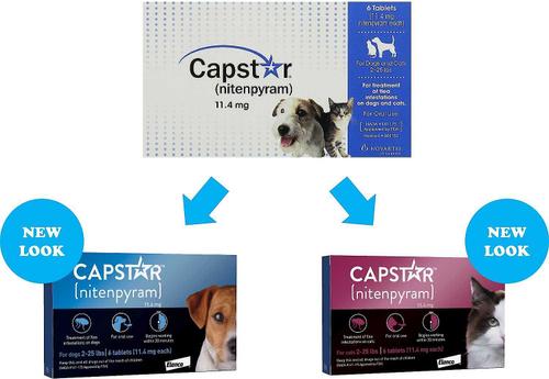 Show full view: Capstar Flea Oral Treatment, 2-25 lbs + Elanco Tapeworm Cat De-Wormer slide 5 of 10