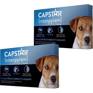 Capstar Flea Oral Treatment for Dogs, 2-25 lbs, 12 Tablets