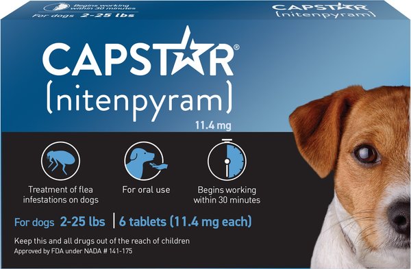Capstar Flea Oral Treatment for Dogs, 2-25 lbs