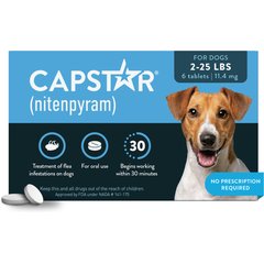 Capstar Flea Oral Treatment for Dogs, 2-25 lbs