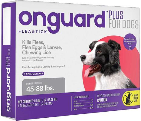 Show full view: Capstar Flea Oral Treatment for Dogs, over 25 lbs, 6 Tablets + Onguard Flea & Tick Spot Treatment for Dogs, 45-88 lbs, 6 Doses (6-mos. supply) slide 4 of 7