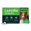 Capstar Flea Oral Treatment for Dogs, over 25 lbs, 6 Tablets