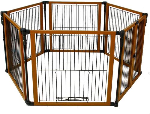 Show full view: Cardinal Gates Perfect Fit Wire Dog Pen, Brown slide 2 of 5