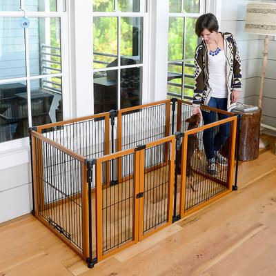 Show full view: Cardinal Gates Perfect Fit Wire Dog Pen, Brown slide 3 of 5