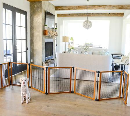 Show full view: Cardinal Gates Perfect Fit Wire Dog Pen, Brown slide 4 of 5