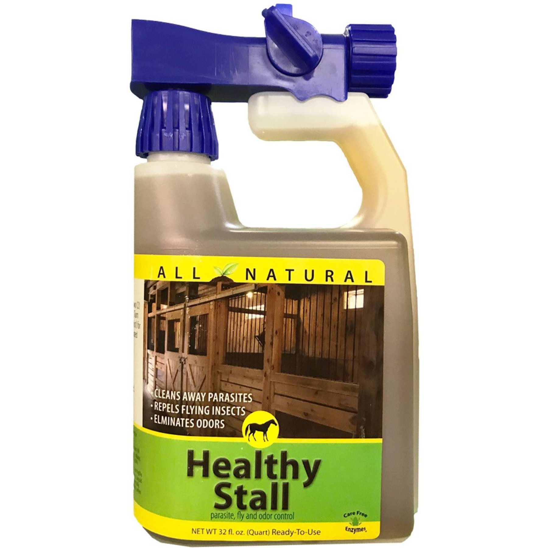 Care Free Enzymes Healthy Stall Parasite, Fly & Odor Eliminator Spray, 32-oz bottle