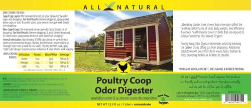Show full view: Care Free Enzymes Poultry Coop Odor Digester, 1-L bottle slide 3 of 5