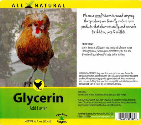 Show full view: Care Free Enzymes Poultry Glycerin, 16-oz bottle slide 3 of 5
