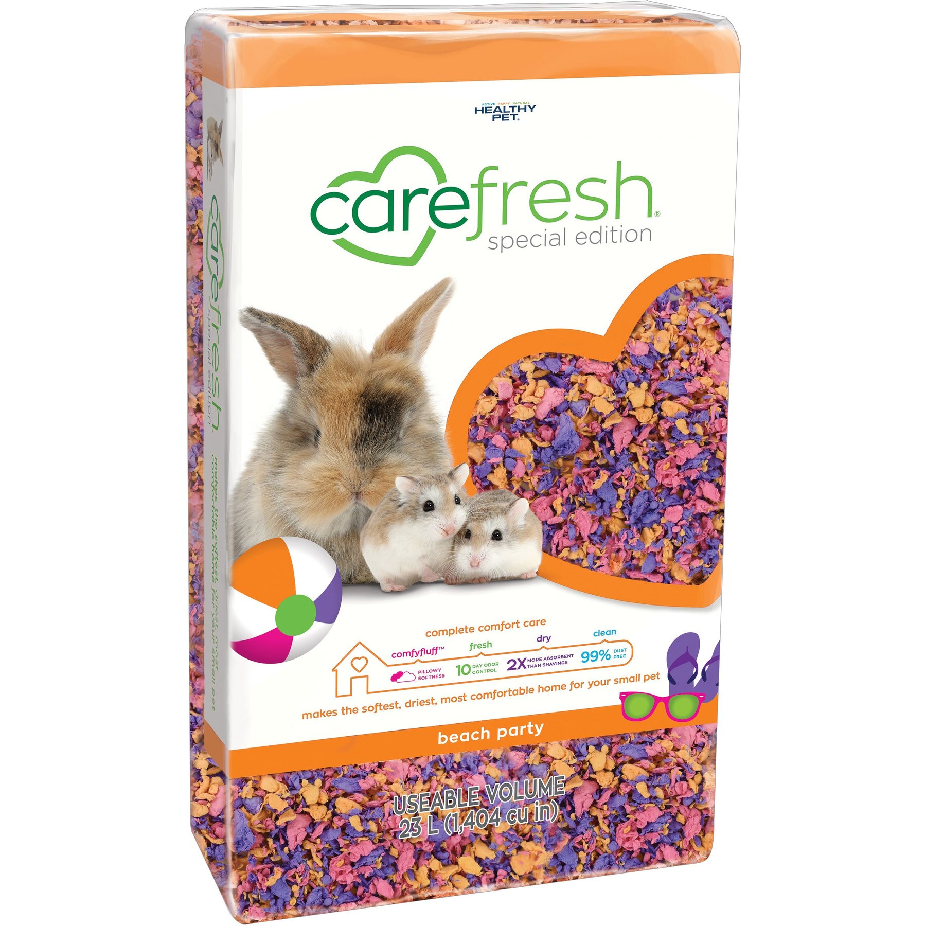 Carefresh Small Pet Bedding, Beach Party, 23-L