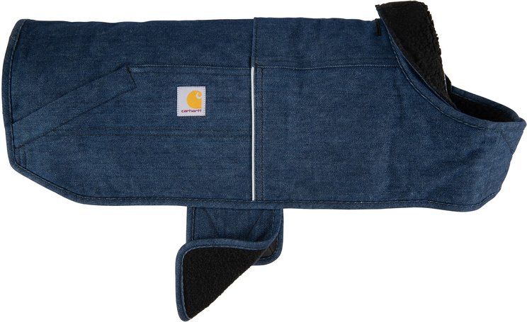 WeatherBeeta ComFiTec Parka 1200D Deluxe Dog Coat, Navy/Gray/White