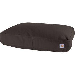 Carhartt Firm Duck Dog Bed with Removable Cover, Dark Brown, Large