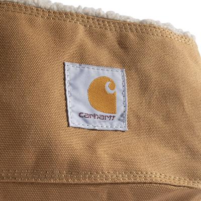 Show full view: Carhartt Firm Duck Sherpa Top Dog Bed with Removable Cover, Carhartt Brown, Large slide 2 of 4