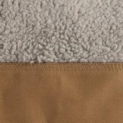 Show full view: Carhartt Firm Duck Sherpa Top Dog Bed with Removable Cover, Carhartt Brown, Medium slide 3 of 4