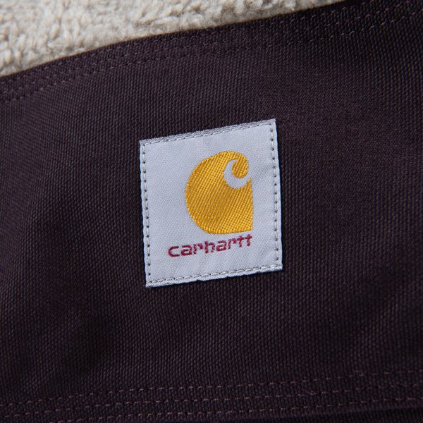 Show full view: Carhartt Firm Duck Sherpa Top Dog Bed with Removable Cover, Deep Wine, Large slide 2 of 4