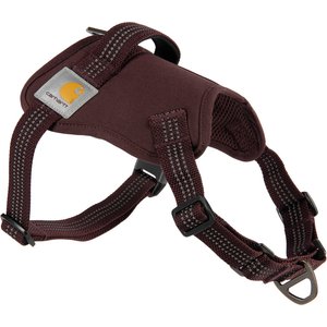 Carhartt Nylon Duck No Pull Reflective Dog Harness, Deep Wine, Large: 26-35-in chest