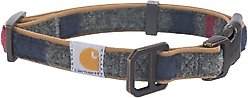 Carhartt Nylon Duck Reflective Dog Collar, Carhartt Brown/Blanket Stripe, Large: 18 to 26-in neck, 1-in wide