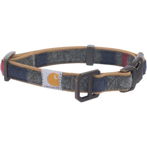 Carhartt Nylon Duck Reflective Dog Collar, Carhartt Brown/Blanket Stripe, Large: 18 to 26-in neck, 1-in wide