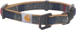 Carhartt Nylon Duck Reflective Dog Collar, Carhartt Brown/Blanket Stripe, Large: 18 to 26-in neck, 1-in ...