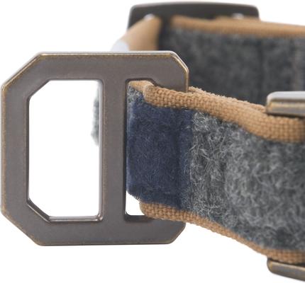 Show full view: Carhartt Nylon Duck Reflective Dog Collar, Carhartt Brown/Blanket Stripe, Large: 18 to 26-in neck, 1-in wide slide 3 of 4