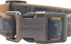 Carhartt Nylon Duck Reflective Dog Collar, Carhartt Brown/Blanket Stripe, Large: 18 to 26-in neck, 1-in wide slide 2 of 3