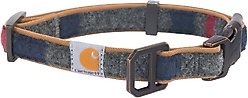 Carhartt Nylon Duck Reflective Dog Collar, Carhartt Brown/Blanket Stripe, Medium: 12 to 18-in neck, 1-in wide