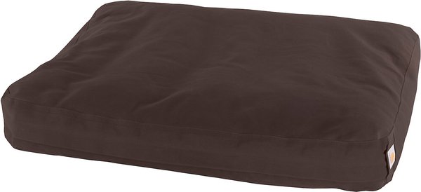 CARHARTT Pillow Dog Bed with Removable Cover, Dark Brown