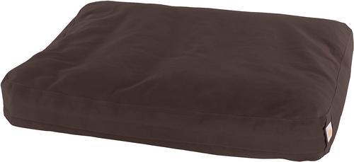 CARHARTT Pillow Dog Bed with Removable Cover, Dark Brown, Medium