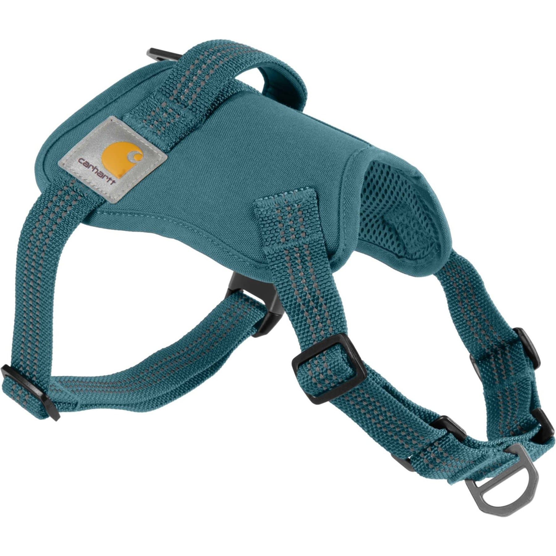 Carhartt Quick Control Handle & Reflective Accent Fully Adjustable Nylon Duck No Pull Dog Harness, Harbor Teal, Small: 16 to 20-in chest, P0000486