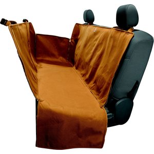 Carhartt Universal Fitted Nylon Duck Pet Hammock Car Seat Cover, Carhartt Brown