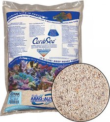 CaribSea Arag-Alive! Fiji Pink Aquarium Sand, 10-lb bag, 10-lb bag