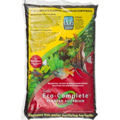 CaribSea Eco-Complete Planted Aquarium Substrate, Black, 20-lb bag