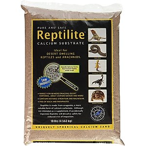CaribSea Reptile Calcium Substrate, Baja Tan, 10-lb bag