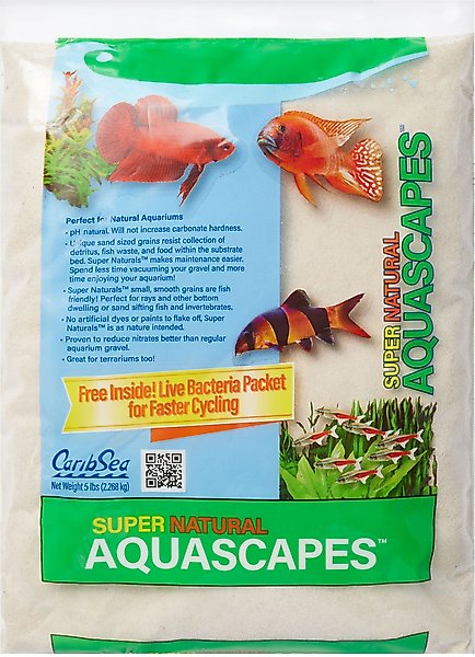 Show full view: CaribSea Super Naturals Moonlight Sand Aquarium Substrate, 5-gal tank slide 1 of 4