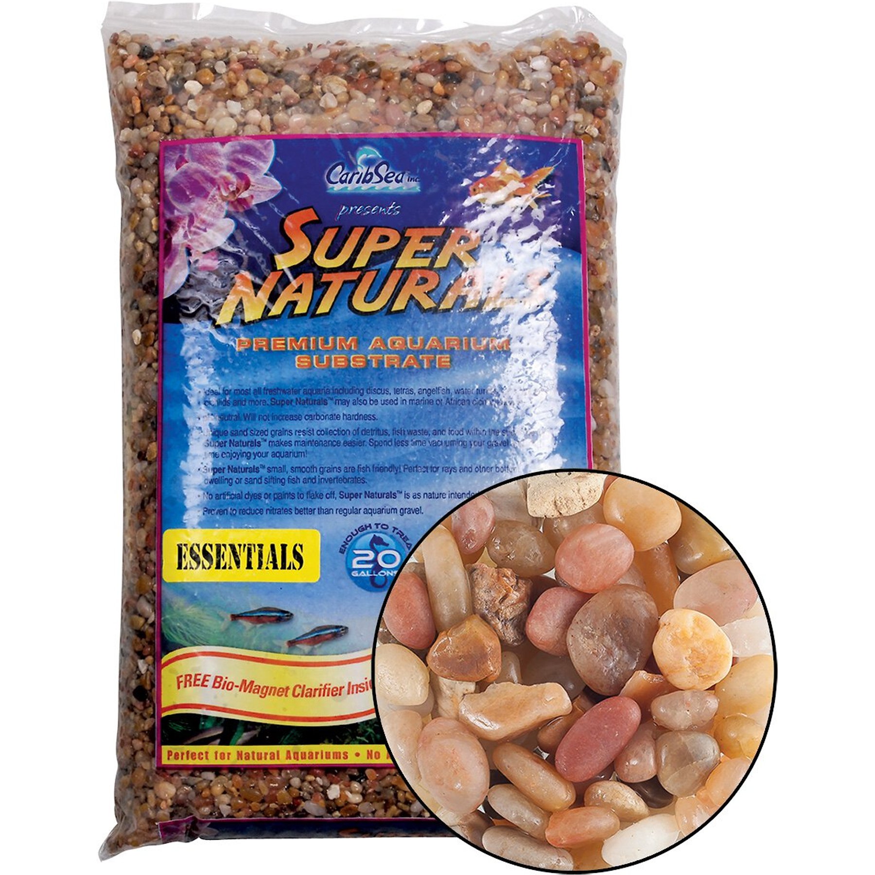 CaribSea Super Naturals Zen Garden Aquarium Substrate, 20-lb bag