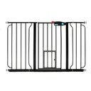 Carlson Pet Products 30-in Extra Wide Dog Gate, Large, Black