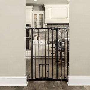 Carlson Pet Products 36-in Extra Tall Dog Gate, Large, Black