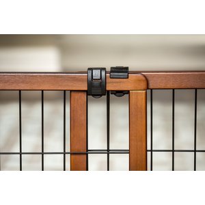 Carlson Pet Products Design Studio Freestanding Extra Wide Dog Gate, 20-in