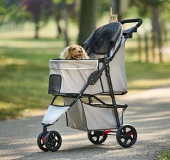 Carlson Pet Products Dog Stroller, Khaki slide 2 of 5