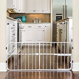 Carlson Pet Products Mini Tuffy Expandable Dog Gate with Pet Door