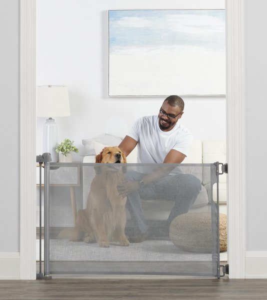 Retractable 18 Inch High Pet Gate Portable Fence Outdoor