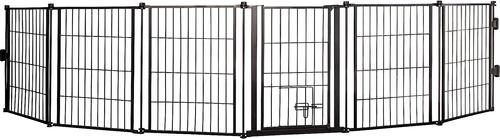 Show full view: Carlson Pet Products Weatherproof Outdoor Super Wide Dog Gate, Black slide 3 of 4