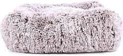 Carolina Pet Faux Fur Kuddler Bolster Dog Bed with Removable Cover, Brown, Large slide 2 of 8