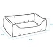 Show in main carousel: Carolina Pet Faux Fur Kuddler Bolster Dog Bed with Removable Cover, Brown, Large slide 8 of 8