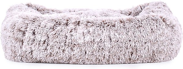 Show full view: Carolina Pet Faux Fur Kuddler Bolster Dog Bed with Removable Cover, Brown, Large slide 4 of 8