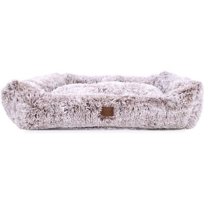 Carolina Pet Carolina Pet Faux Fur Kuddler Bolster Dog Bed with Removable Cover, Brown, X-Large