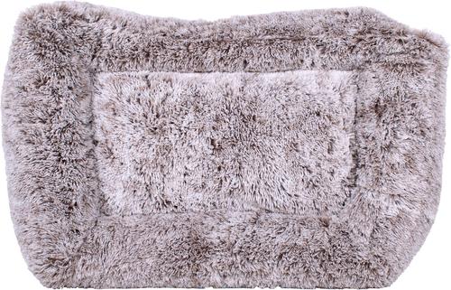 Show full view: Carolina Pet Faux Fur Kuddler Bolster Dog Bed with Removable Cover, Brown, X-Large slide 6 of 9