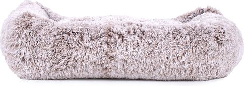 Show full view: Carolina Pet Faux Fur Kuddler Bolster Dog Bed with Removable Cover, Brown, X-Large slide 5 of 9